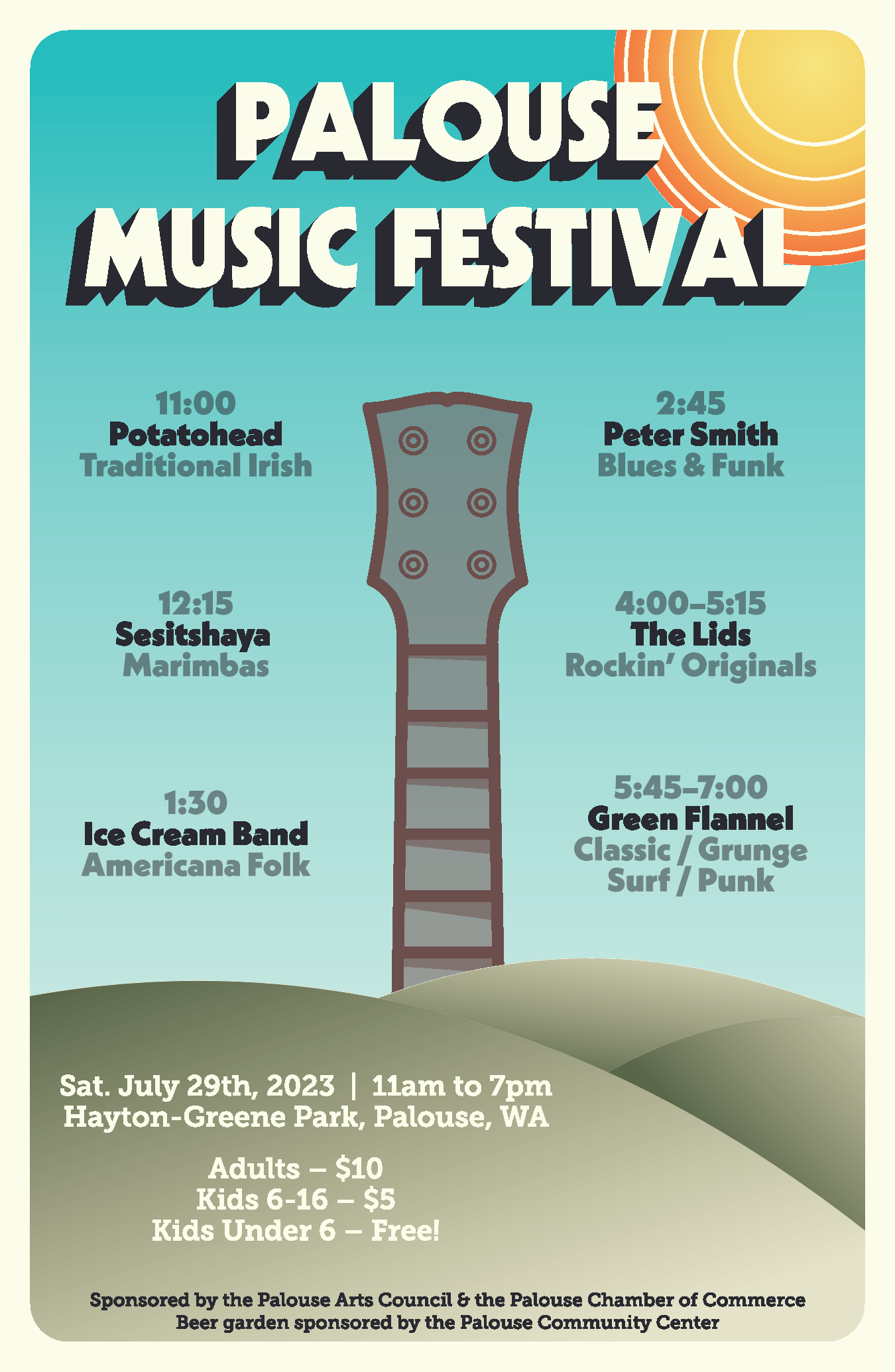 Palouse Music Festival 2023 Ticket - Admit 1