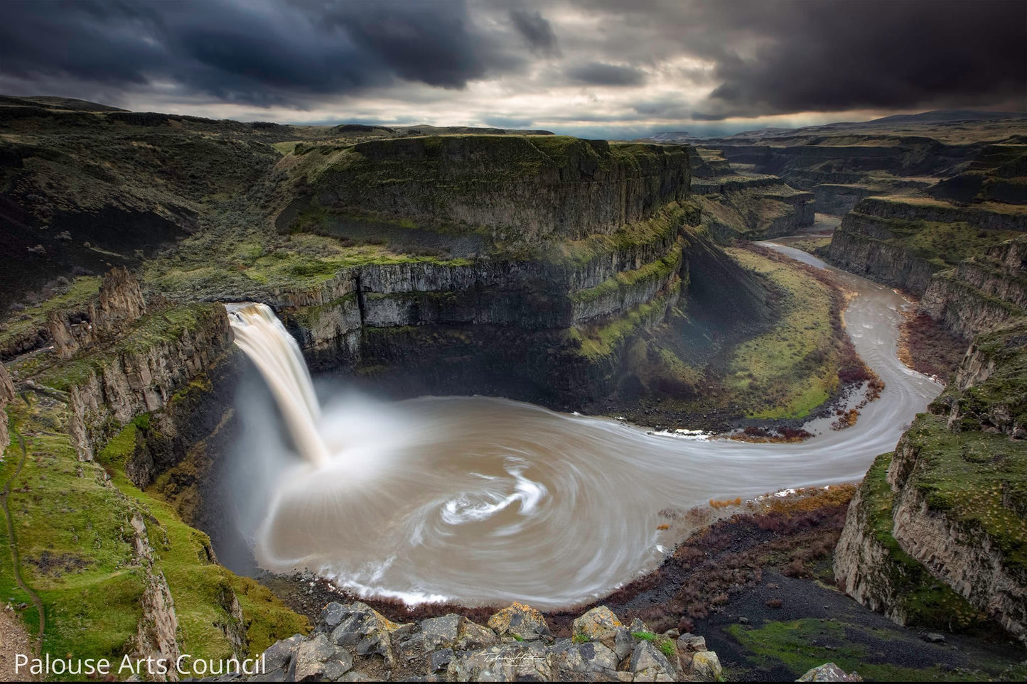 Palouse Falls, Long exposure photo - Tyler Horton - Aluminum