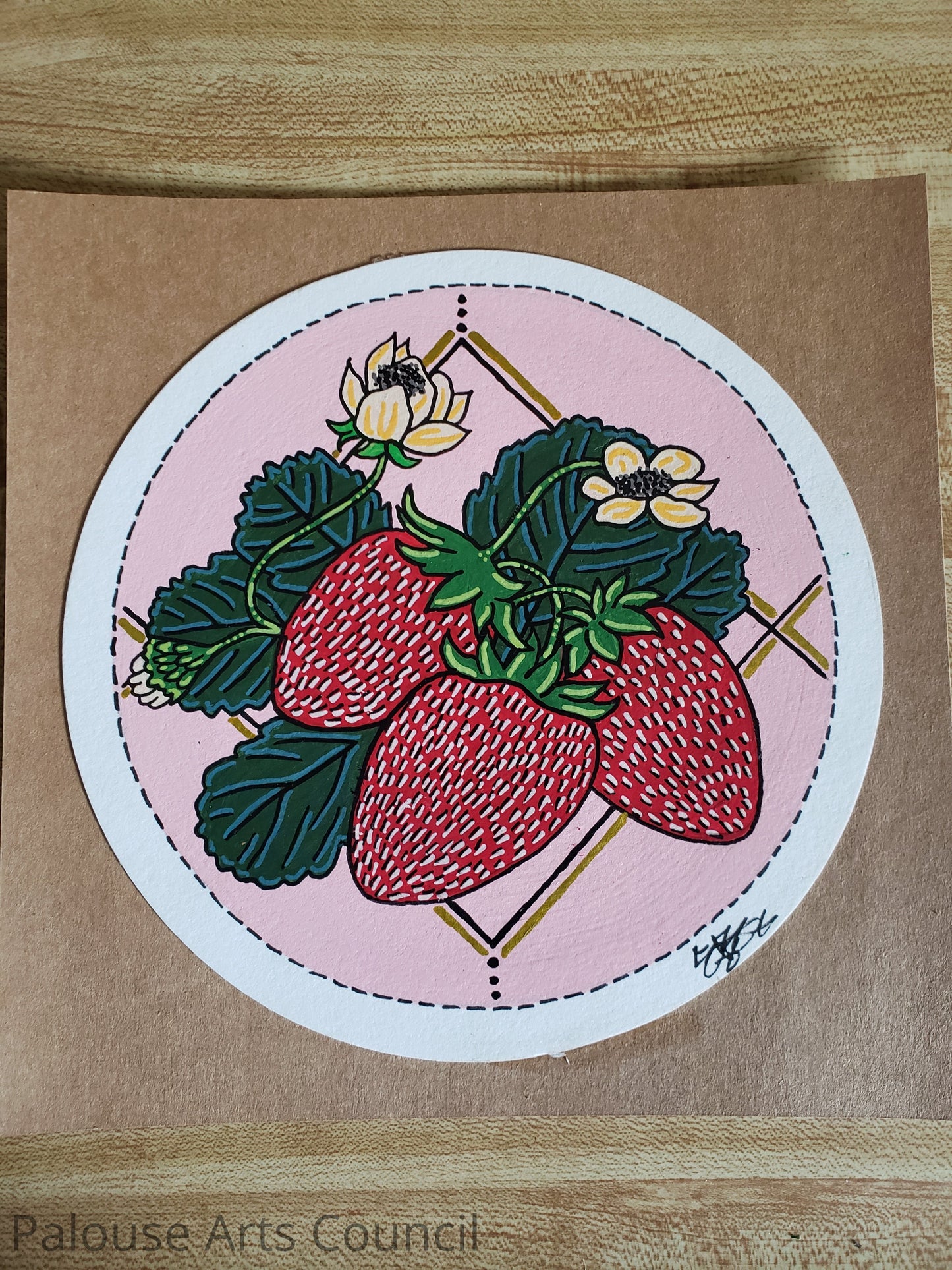 Strawberries - Shannon Plunkett - Acrylic and ink