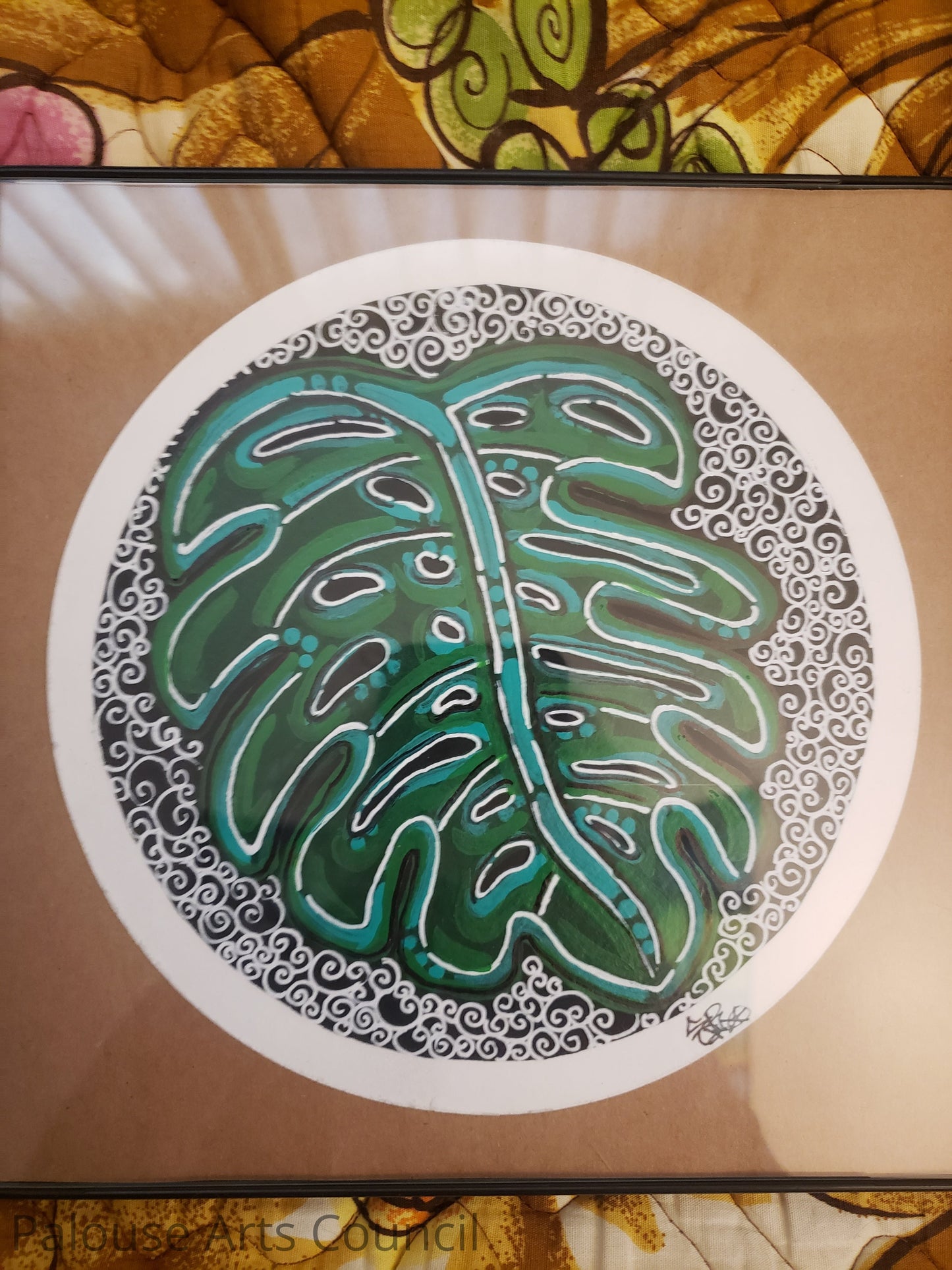 Monstera - Shannon Plunkett - Acrylic and ink