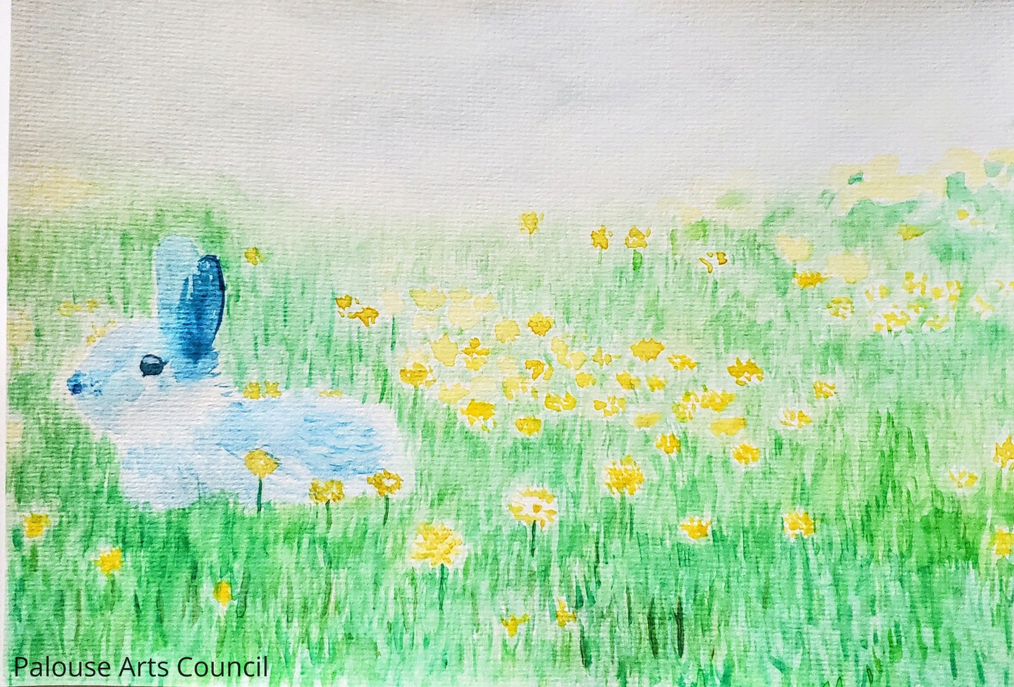 Blue Bunny - Liz Rousseau - Watercolor