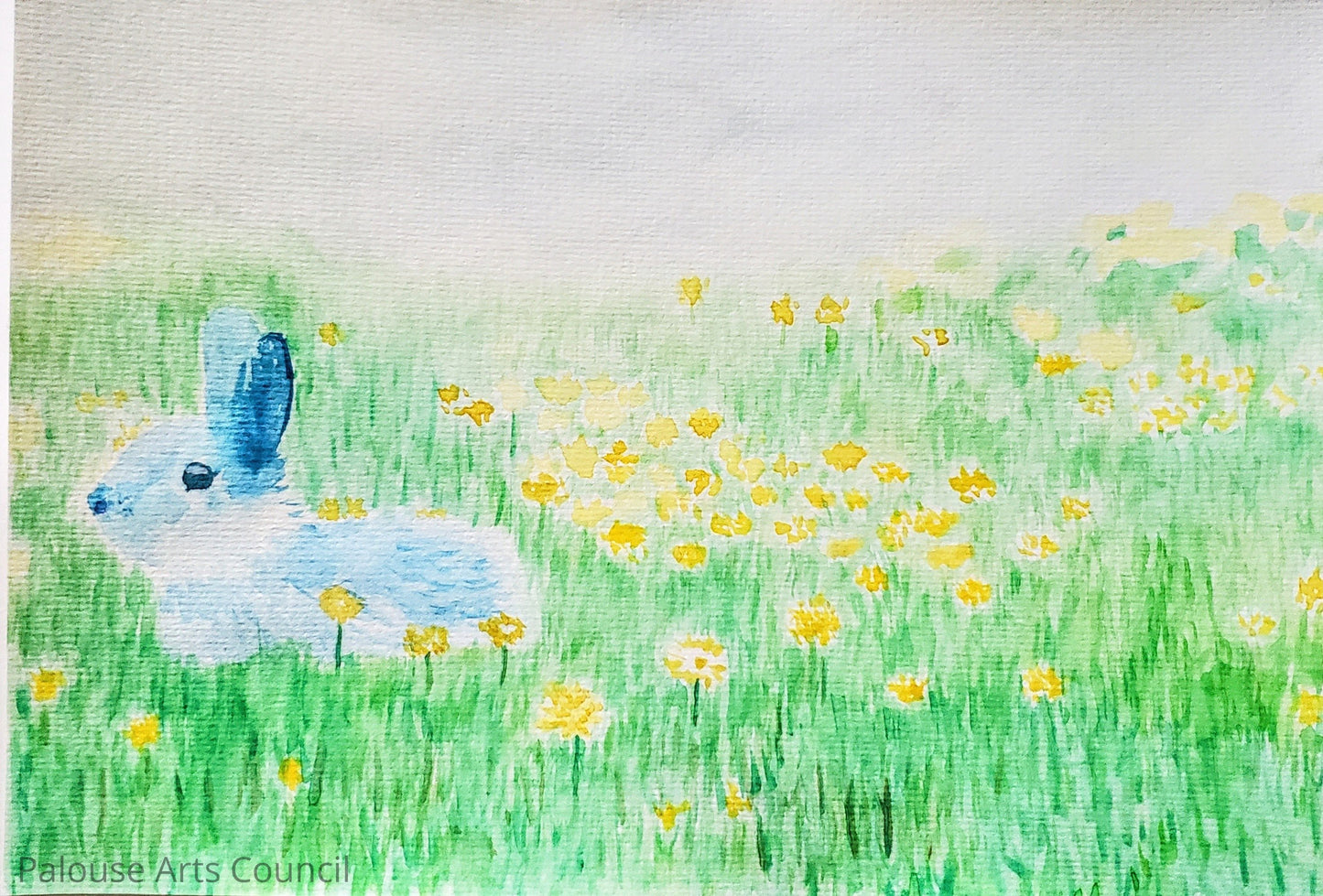 Blue Bunny - Liz Rousseau - Watercolor
