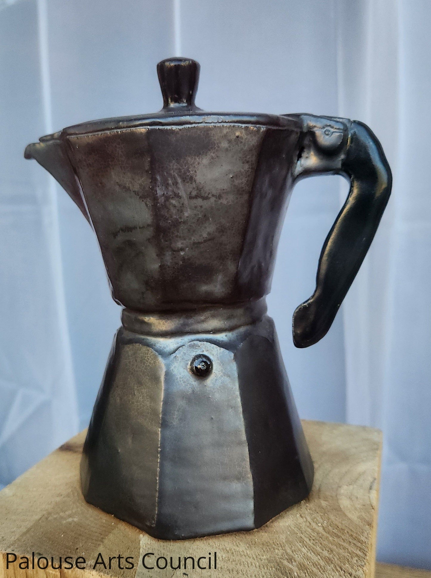 Stovetop Espresso - Liz Rousseau - Hollowed Out Ceramic Sculpture
