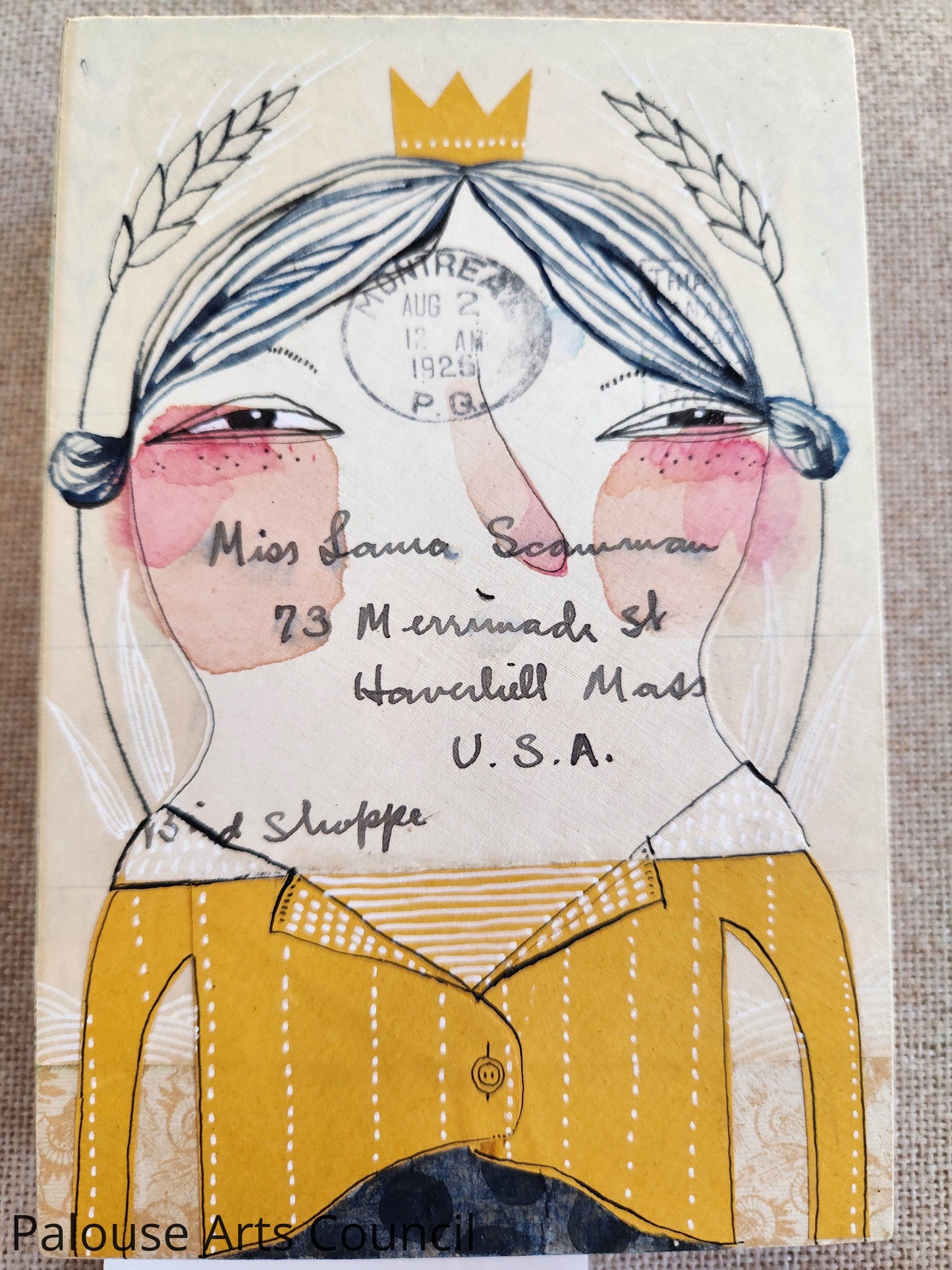 Greetings, Miss Laura - Cori Dantini - Mixed media painting