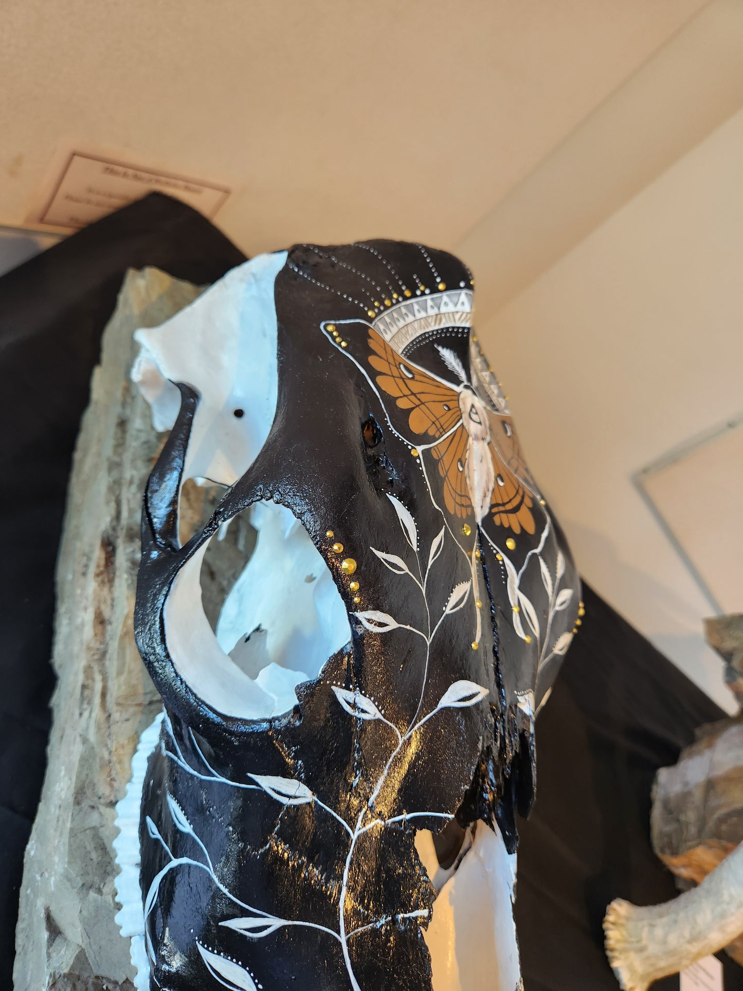 Black Skull - Rielee Emma Renne - Acrylic on Canvas