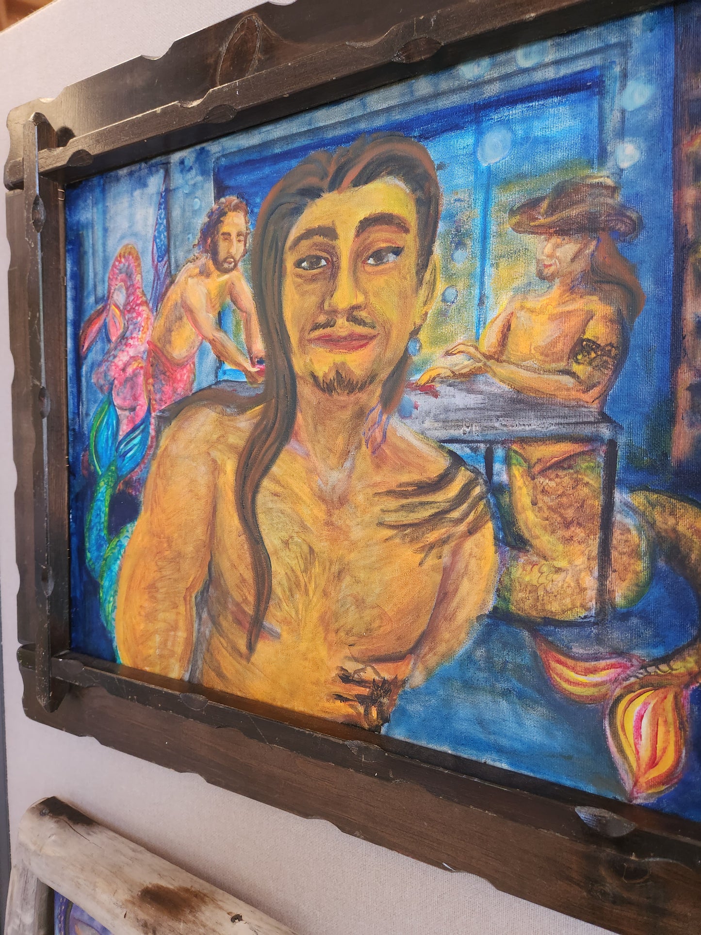 All my MerExs from MerTexas - Kasiah Sword - Oil on canvas framed