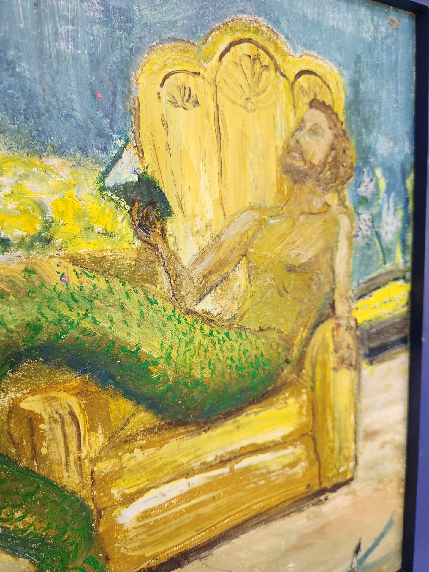 MerReader - Kasiah Sword - Oil on canvas framed