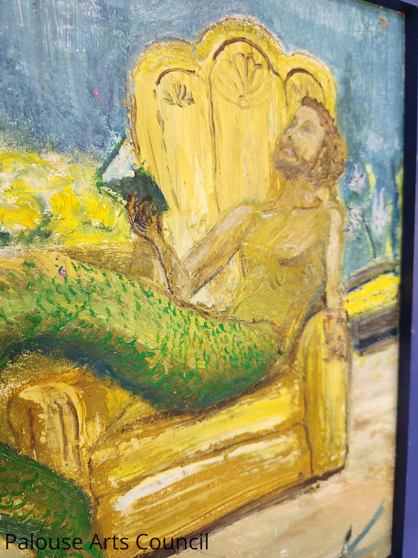 MerReader - Kasiah Sword - Oil on canvas framed