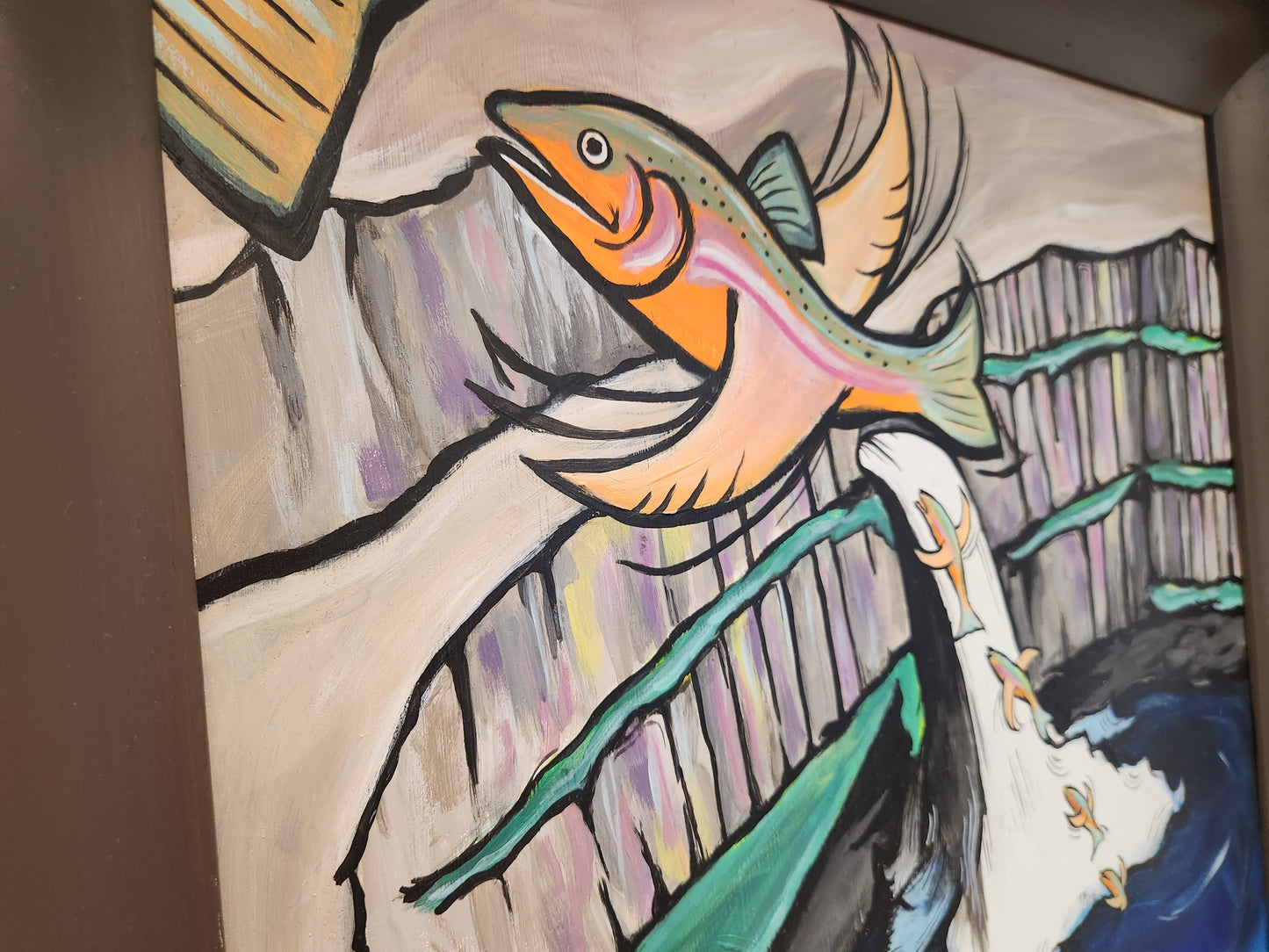 The Falls - Lucy Mullendore - Acrylic on Hardboard