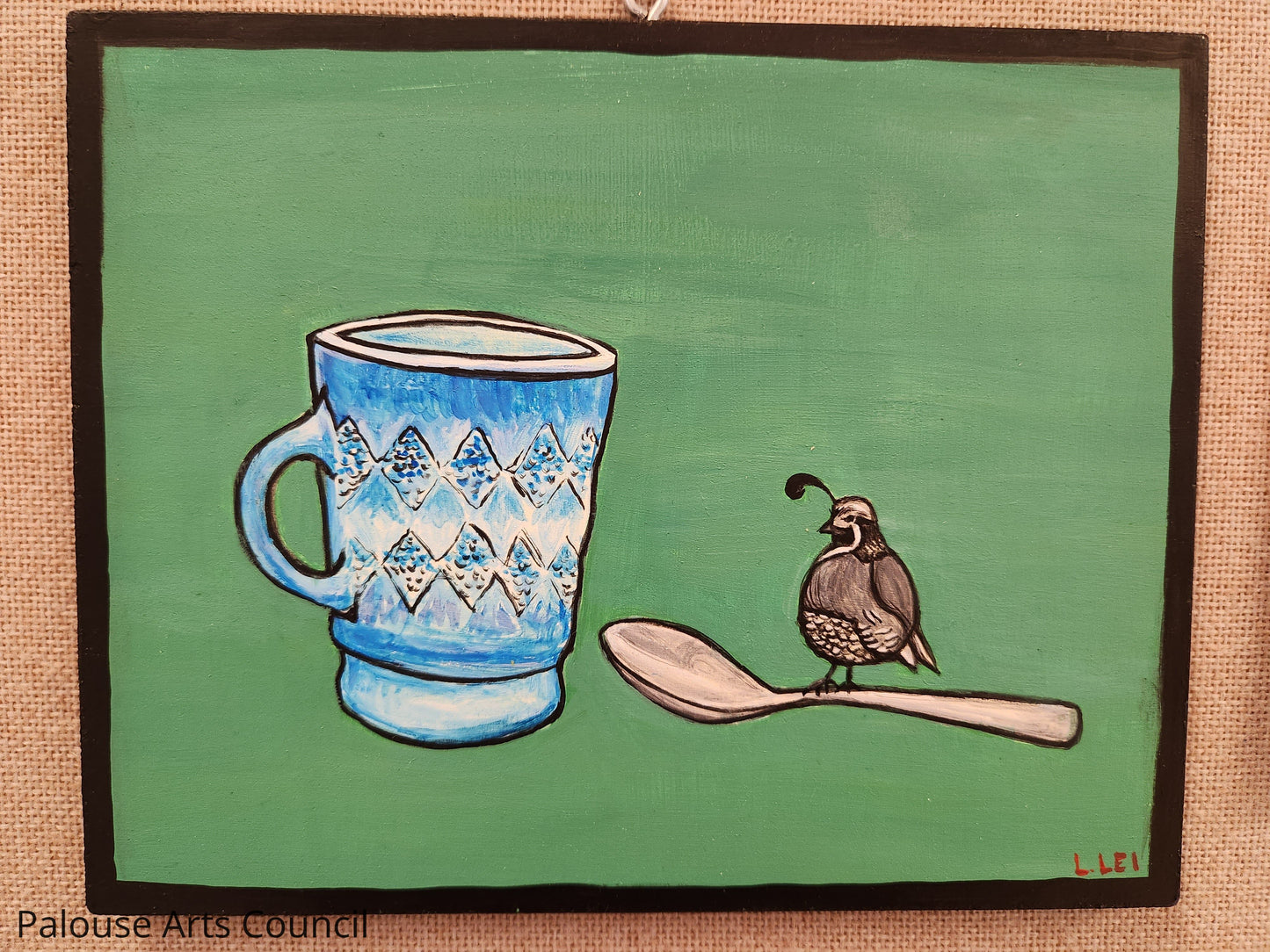 Quail - Lucy Mullendore - Acrylic on Hardboard