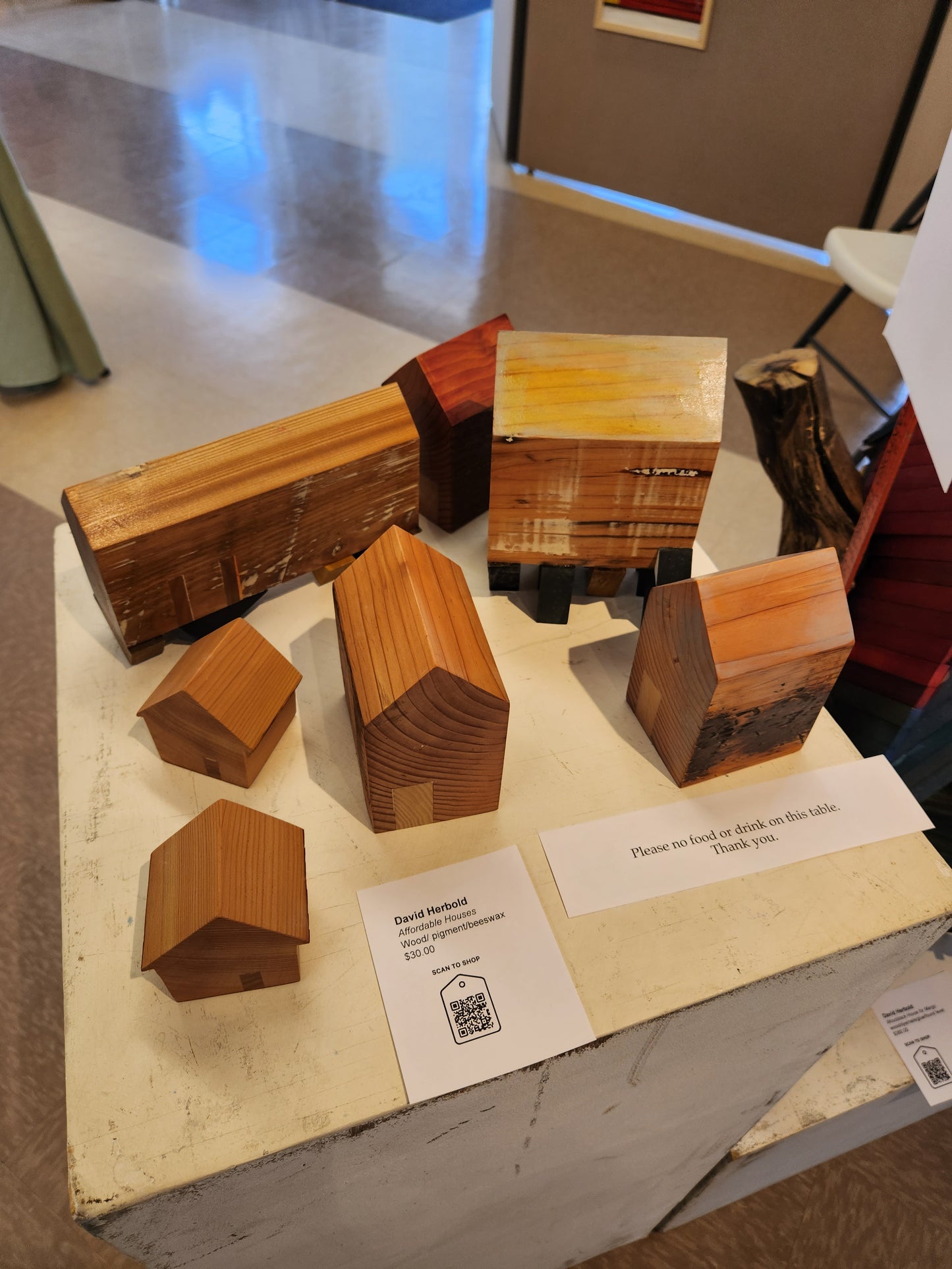 Affordable Houses - David Herbold - Wood/ pigment/beeswax