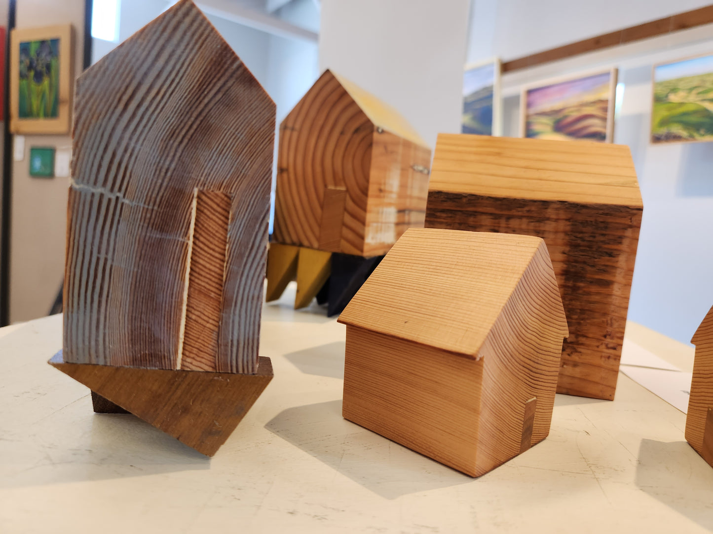 Affordable Houses - David Herbold - Wood/ pigment/beeswax