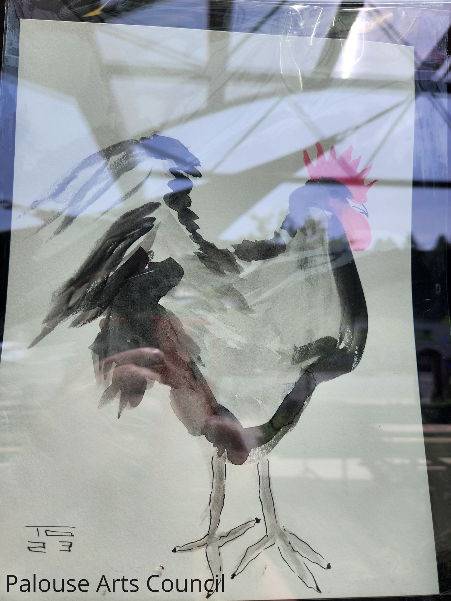 Chicken Series #3- Tina Ochs - Sumi Ink