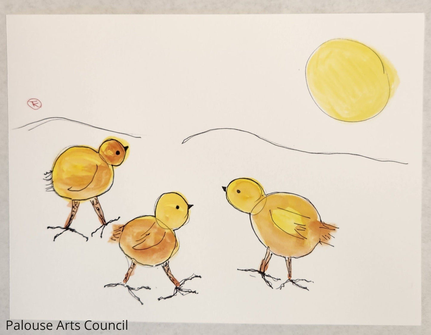 2024 Chicken Series #21 - Tina Ochs - Sumi Ink
