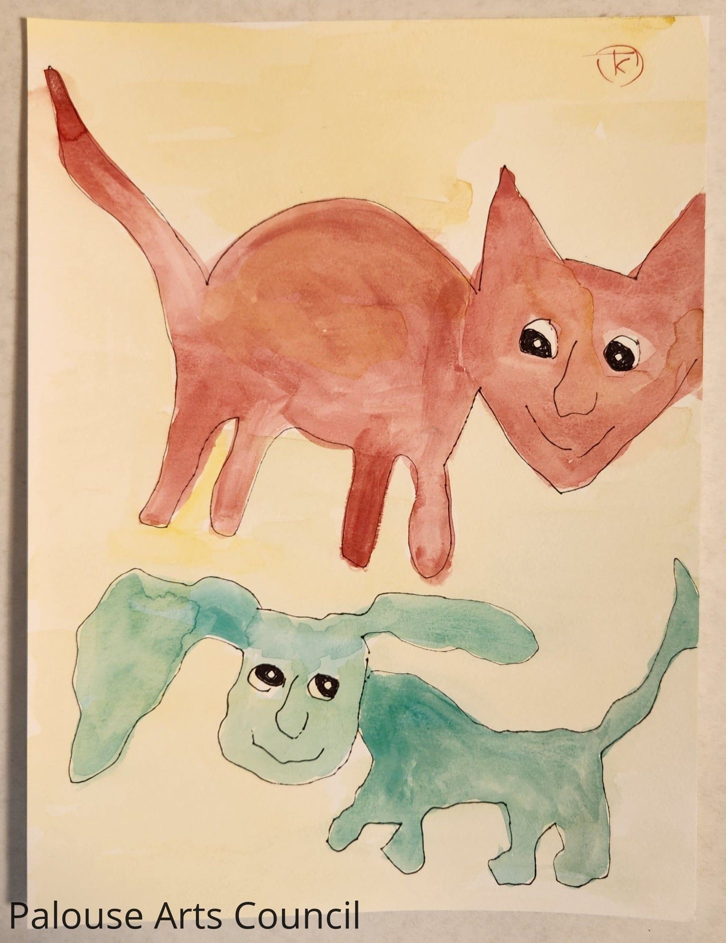 2024 Grumpy Cat Series #10 - Tina Ochs - Watercolor