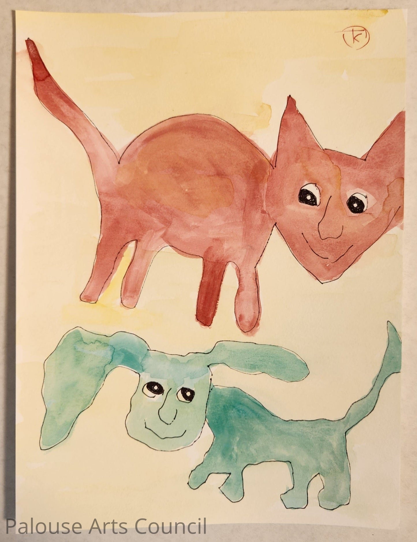 2024 Grumpy Cat Series #10 - Tina Ochs - Watercolor