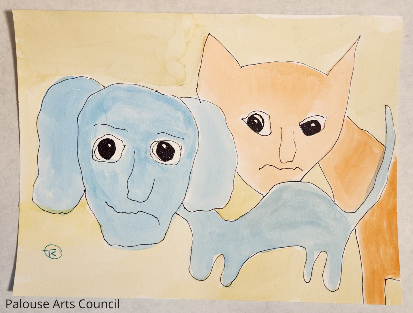 2024 Grumpy Cat Series #4 - Tina Ochs - Watercolor