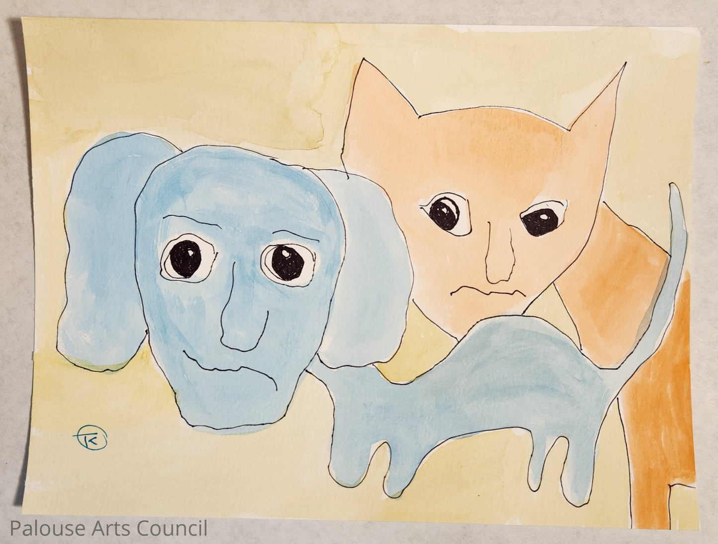 2024 Grumpy Cat Series #4 - Tina Ochs - Watercolor