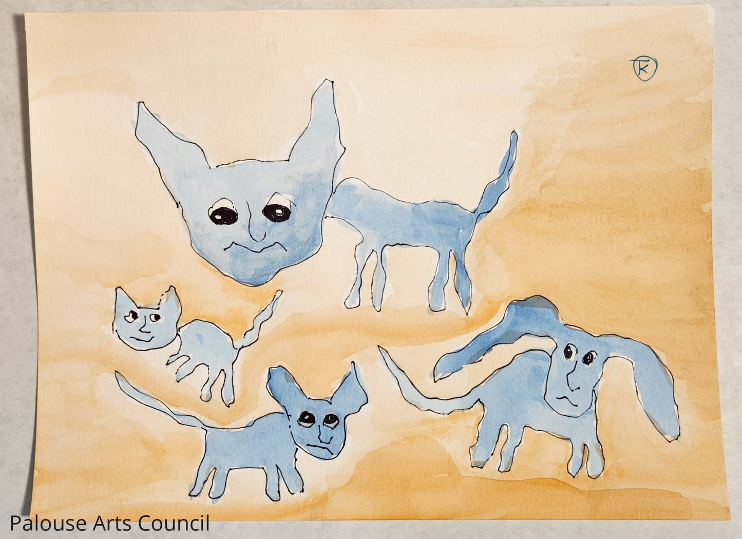 2024 Grumpy Cat Series #3 - Tina Ochs - Watercolor