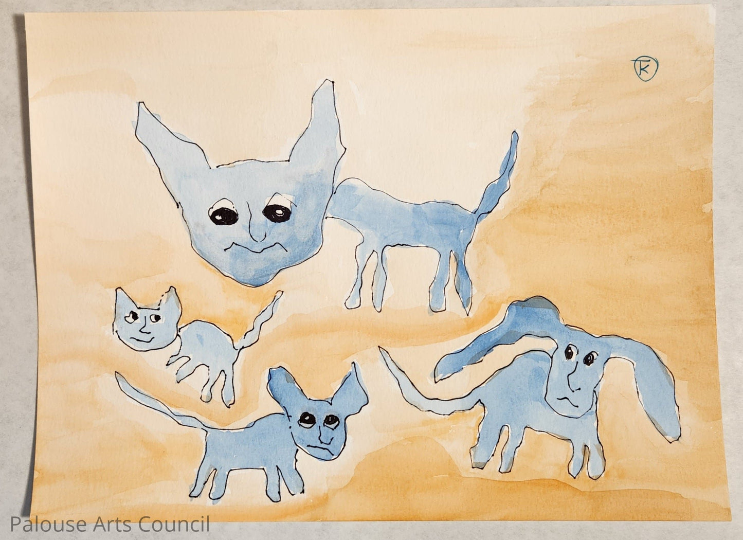 2024 Grumpy Cat Series #3 - Tina Ochs - Watercolor