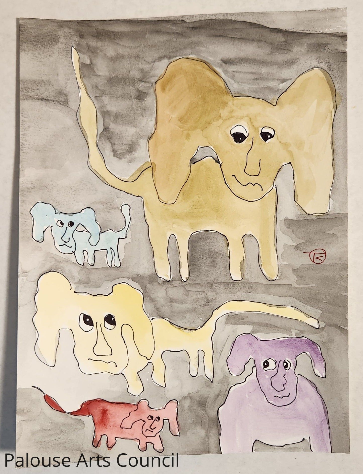 2024 Grumpy Cat Series #2 - Tina Ochs - Watercolor