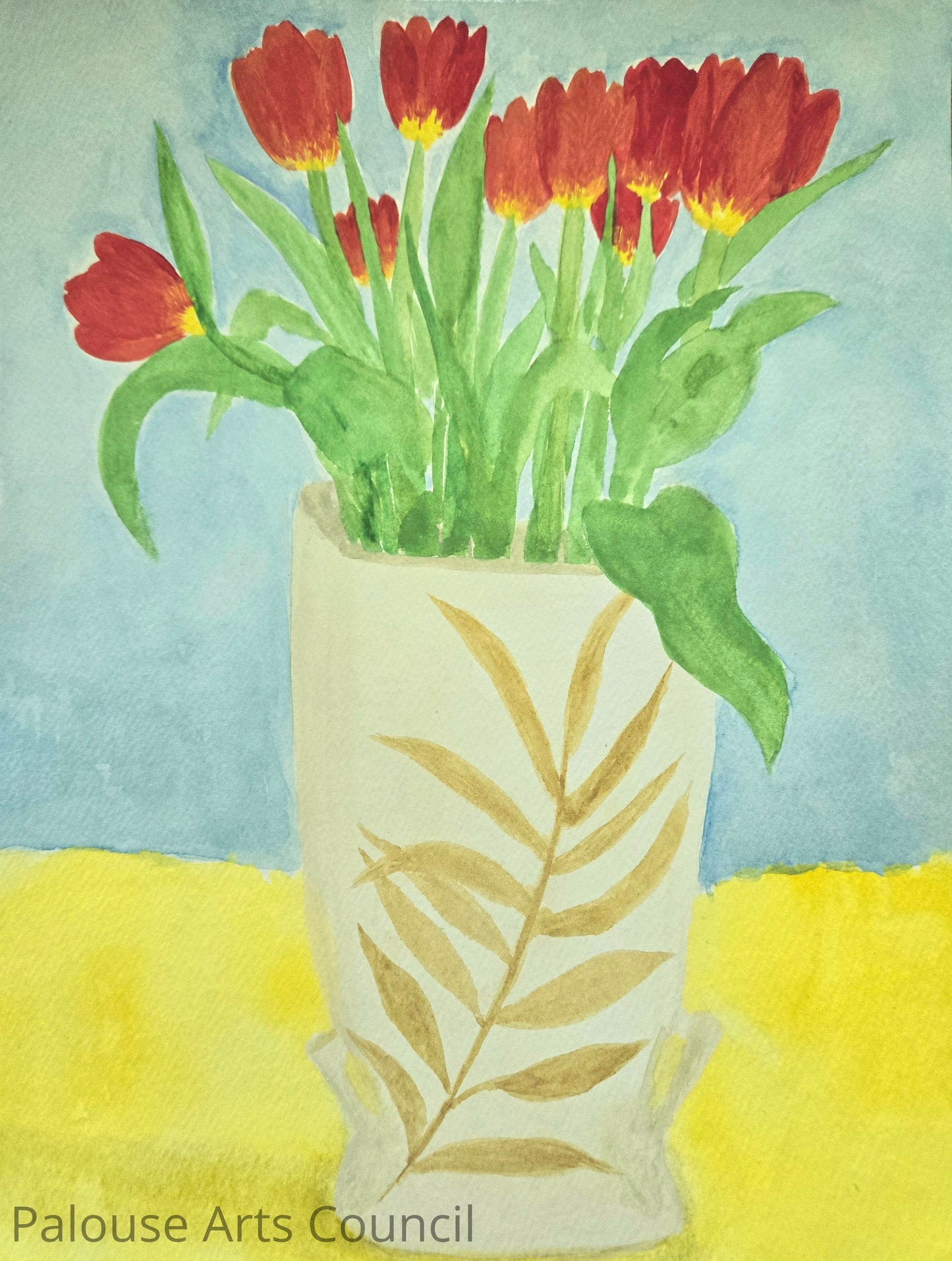Flowers - Liz Rousseau - Watercolor - Not For Sale