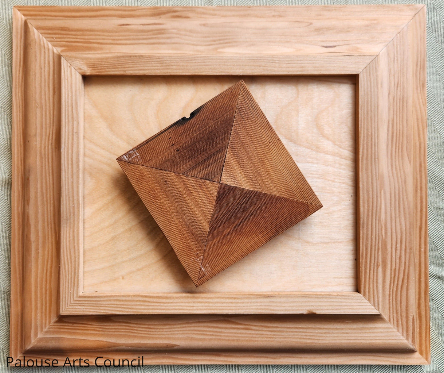 Spin Me - Danny Mullendore - interactive piece constructed from cedar, plywood, and trim