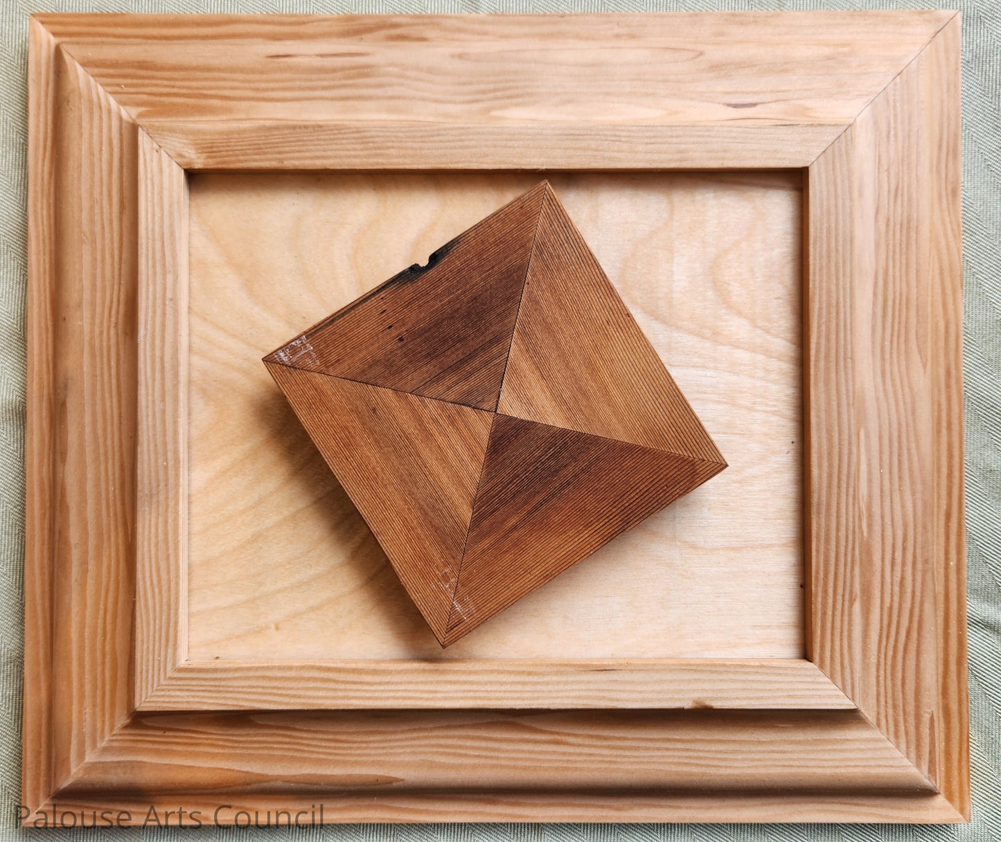 Spin Me - Danny Mullendore - interactive piece constructed from cedar, plywood, and trim