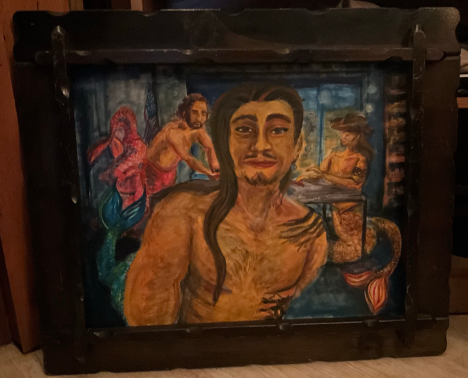 All my MerExs from MerTexas - Kasiah Sword - Oil on canvas framed