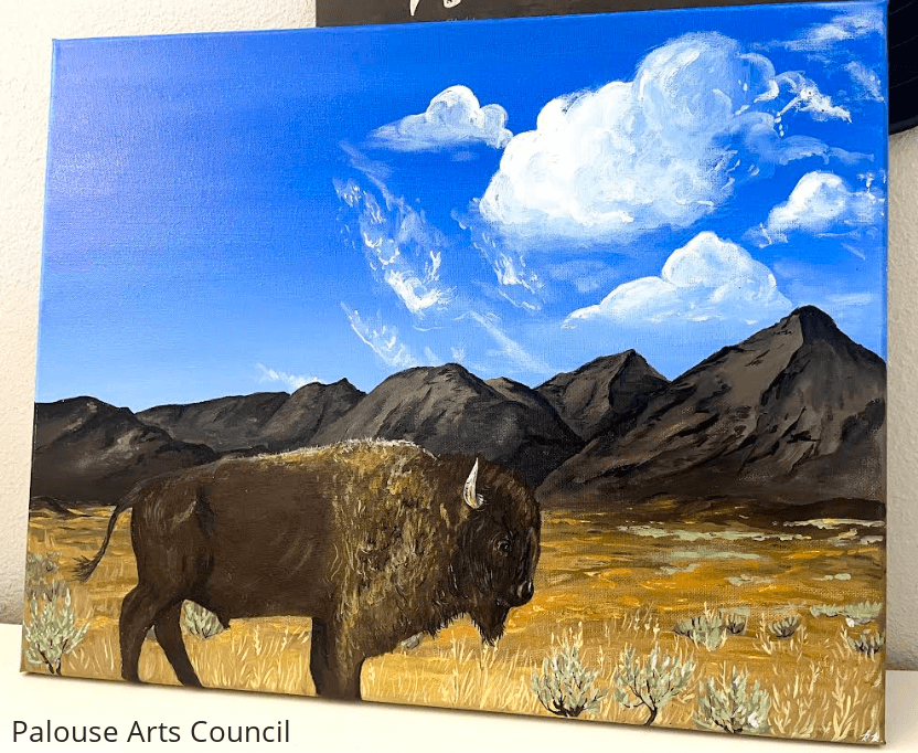 Buffalo - Rielee Emma Renne - Acrylic on Canvas