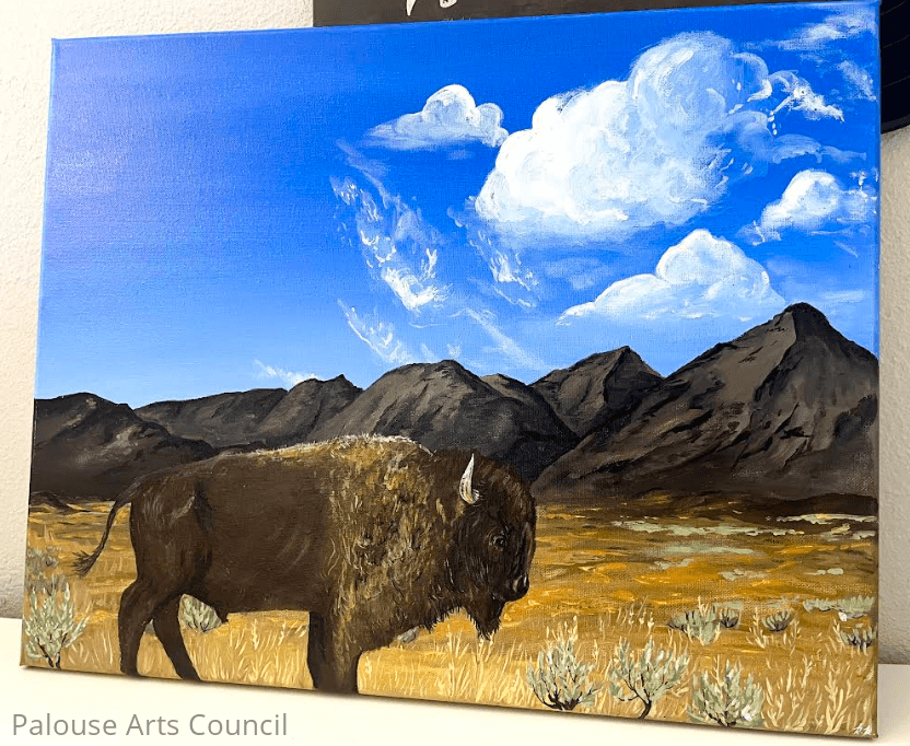 Buffalo - Rielee Emma Renne - Acrylic on Canvas