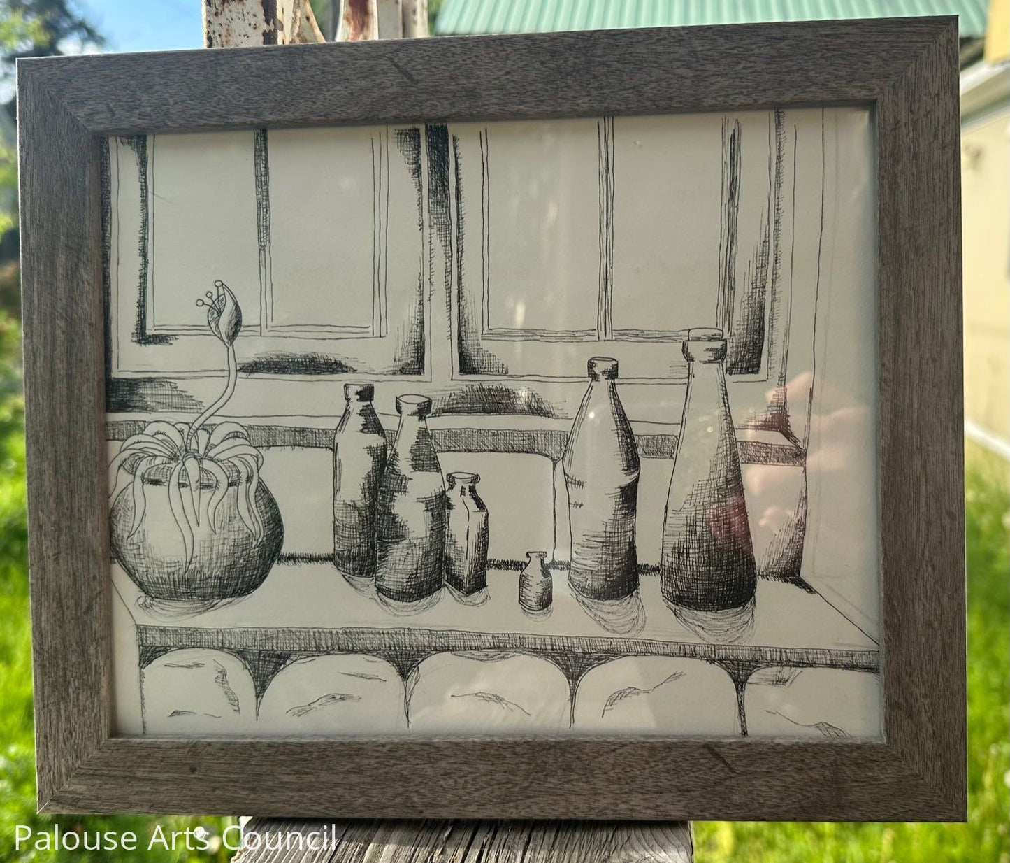 Boundless Bottles - Karra Teare - Ink Drawing