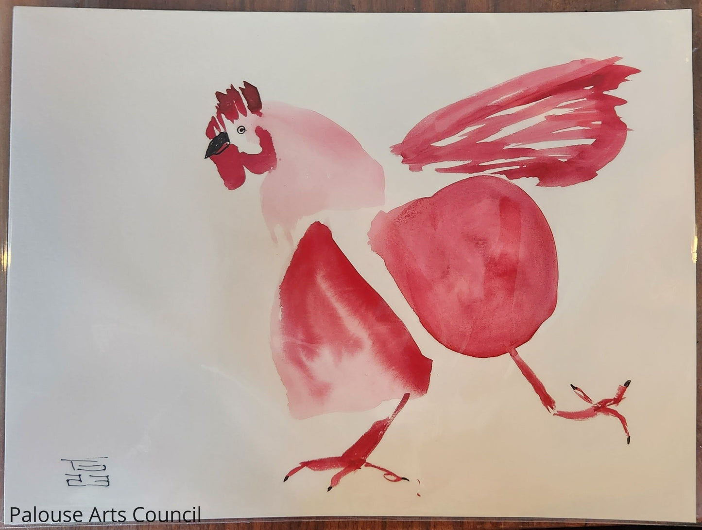 Chicken Series #11 - Tina Ochs - Sumi Ink