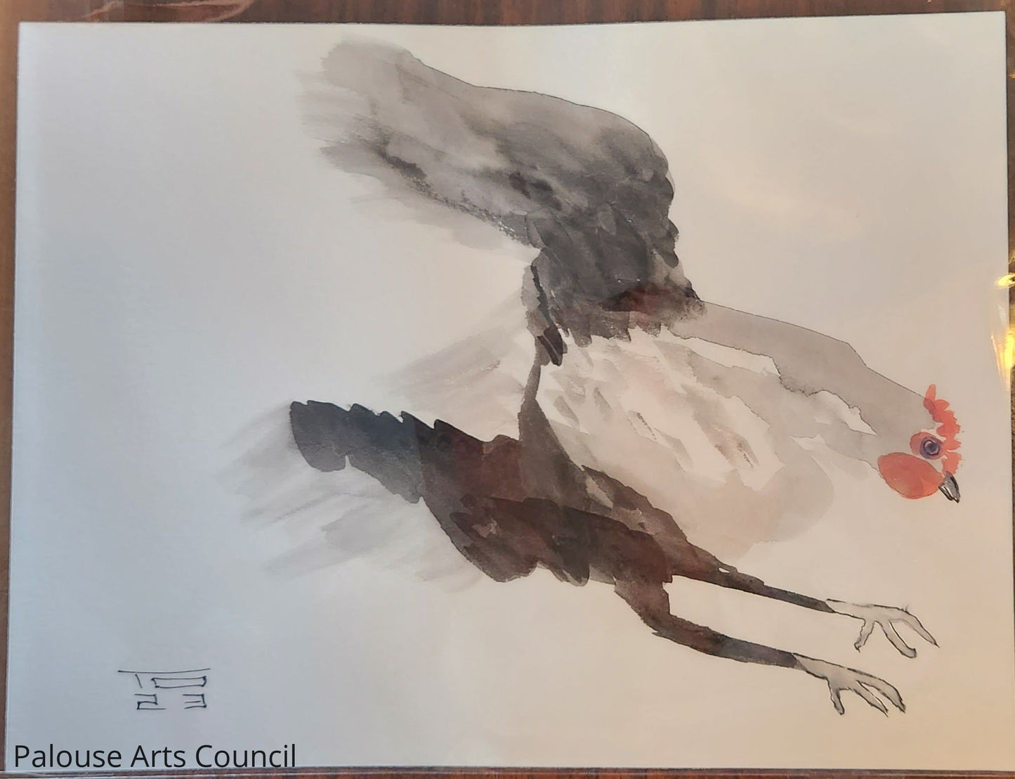 Chicken Series #9 - Tina Ochs - Sumi Ink