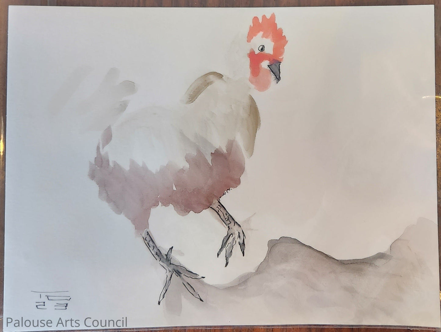 Chicken Series #2- Tina Ochs - Sumi Ink