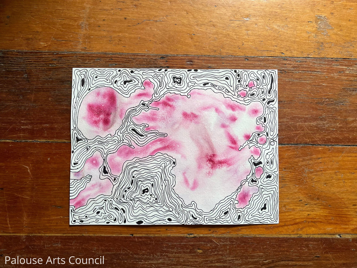 Blob with Topography Lines