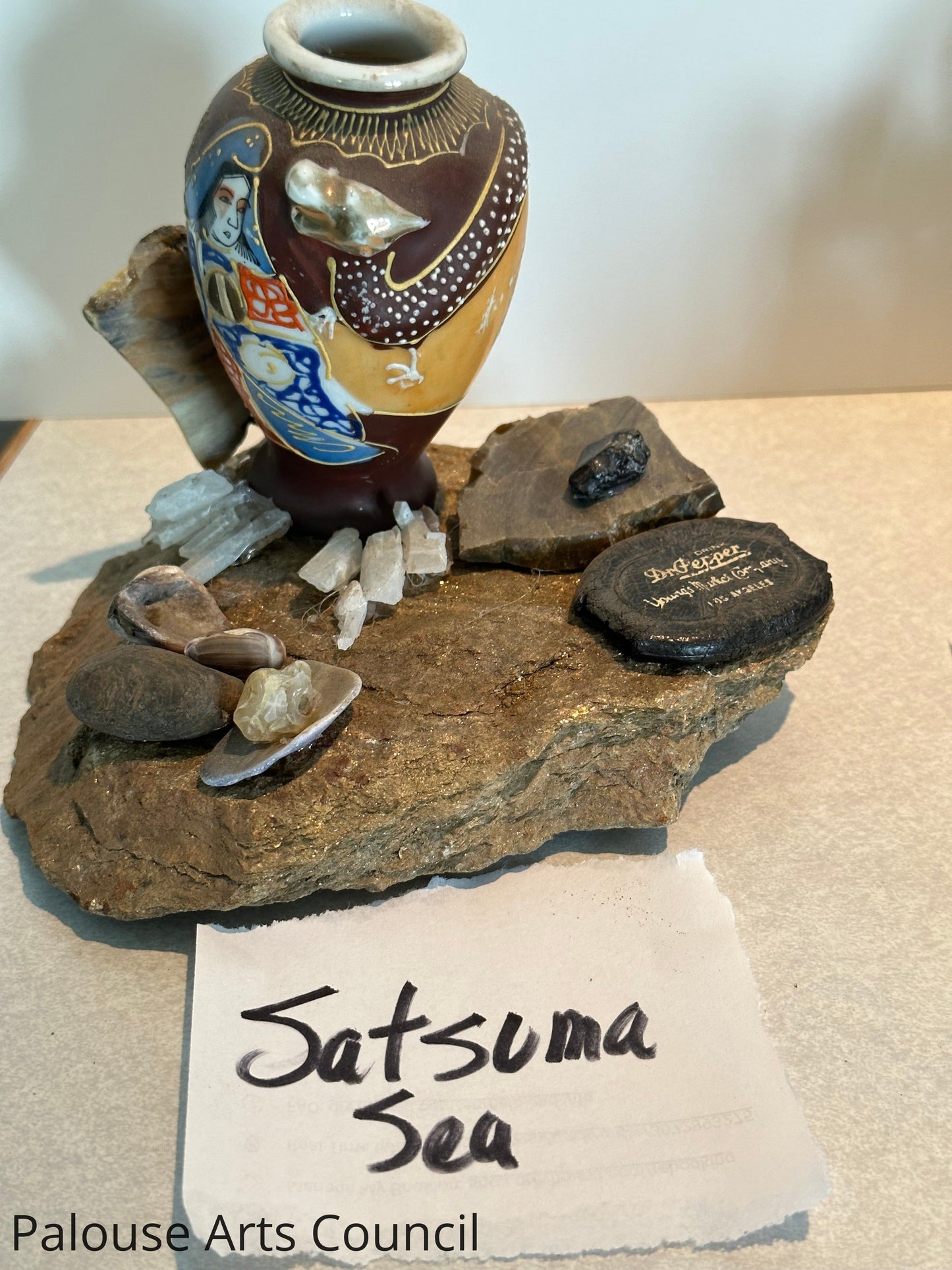 Satsuma Sea - Russ Wheelhouse - Upcycled Mixed Media