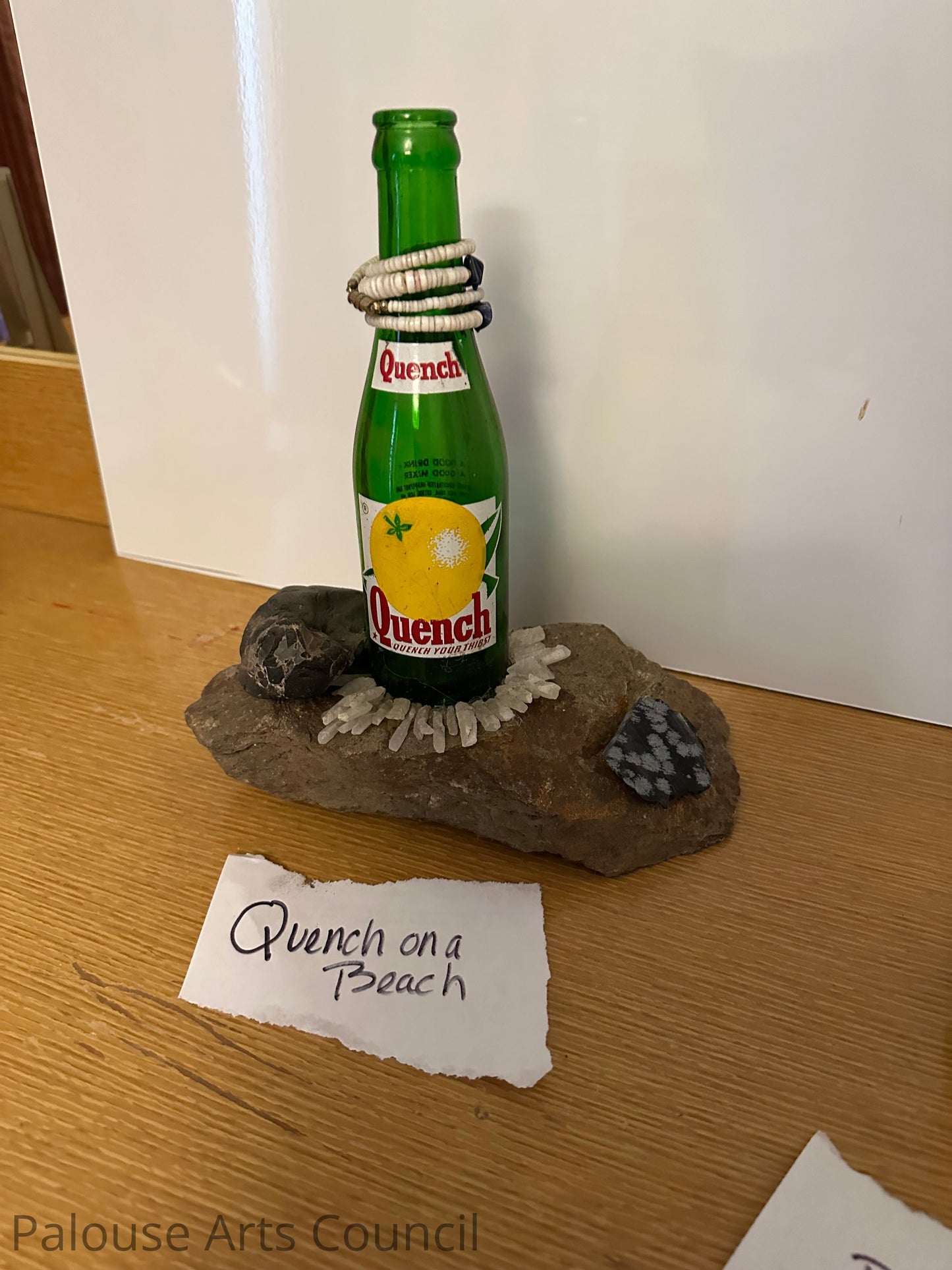 Quench on a Bench - Russ Wheelhouse - Upcycled Mixed Media