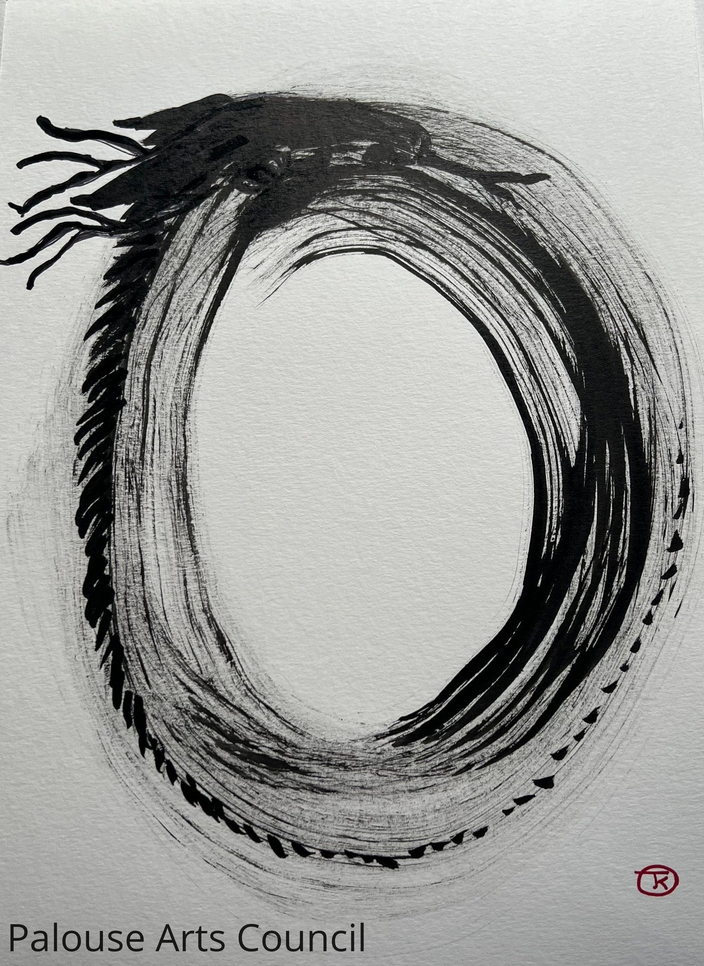 Year of the Dragon #6 - Tina Ochs - Sumi Ink
