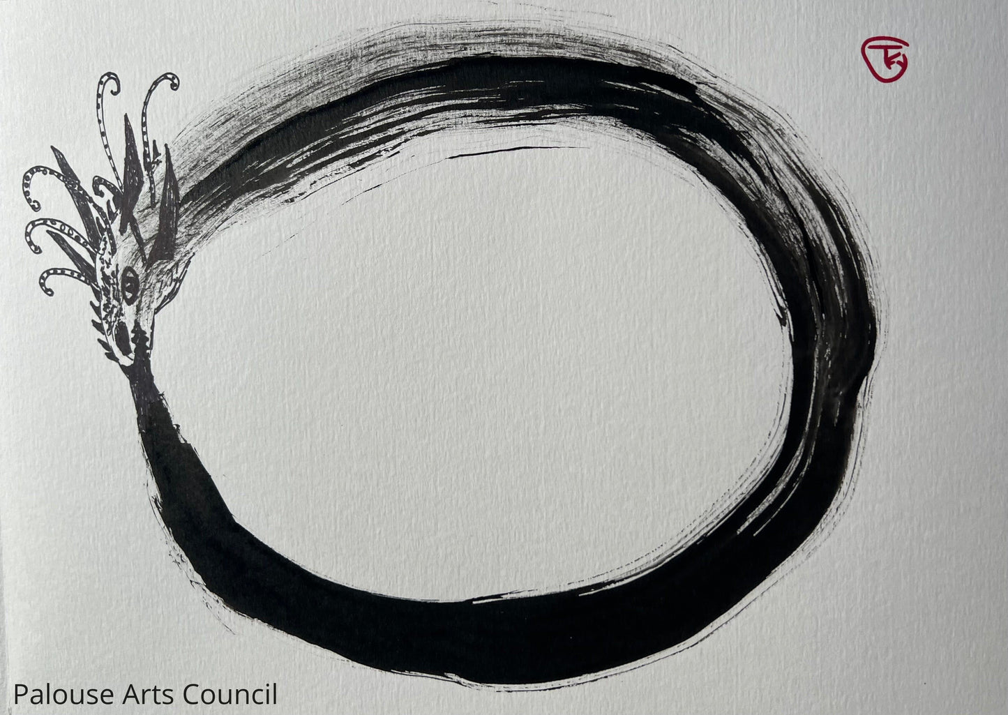 Year of the Dragon #8 - Tina Ochs - Sumi Ink