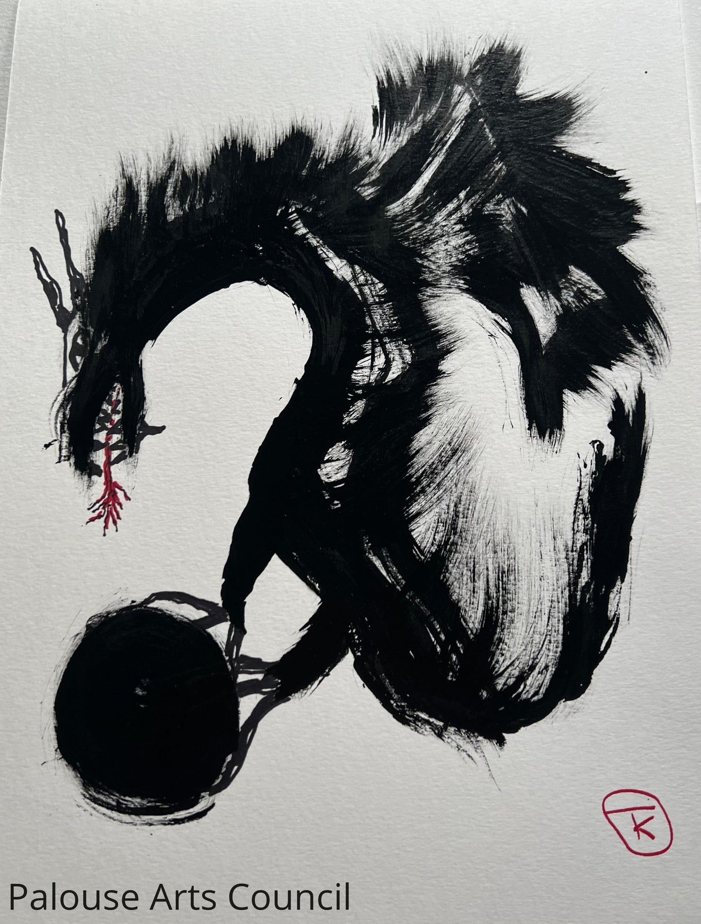 Year of the Dragon #11 - Tina Ochs - Sumi Ink