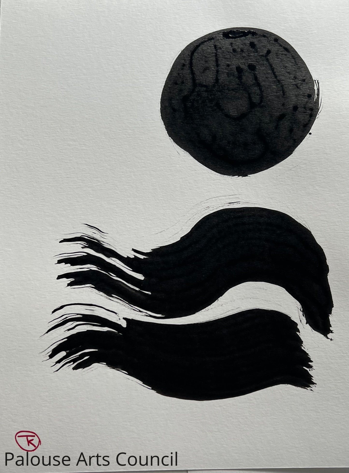 Palouse Hills #9 - Tina Ochs - Sumi Ink