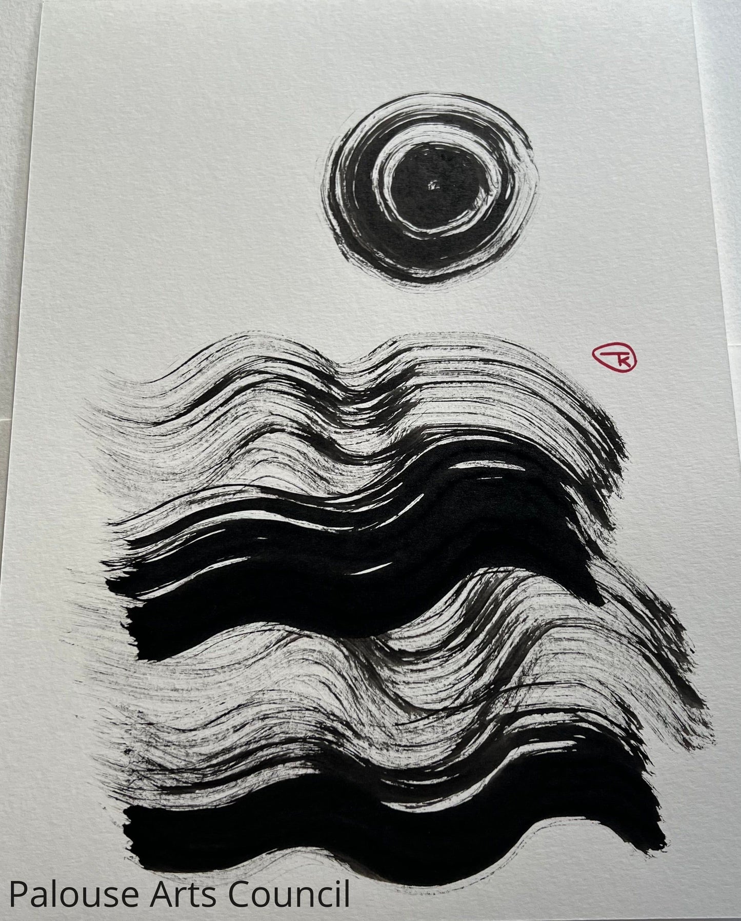 Palouse Hills #11 - Tina Ochs - Sumi Ink