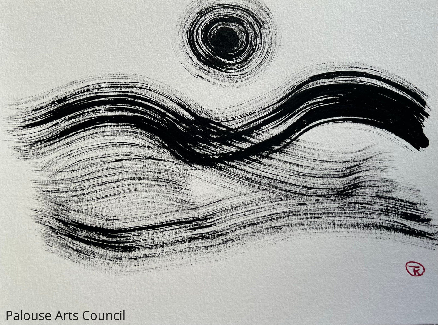 Palouse Hills #17 - Tina Ochs - Sumi Ink