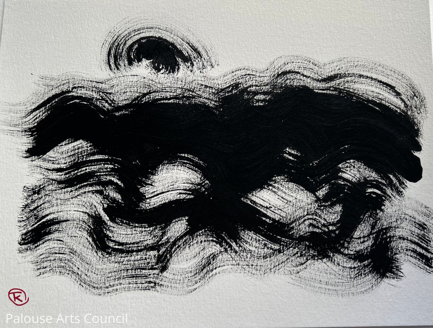 Palouse Hills #18 - Tina Ochs - Sumi Ink