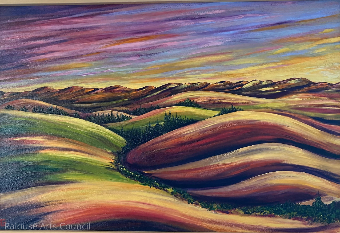 Sunset from Mnt. Hope Cemetery - Tom Groesbeck - Oil on Panel
