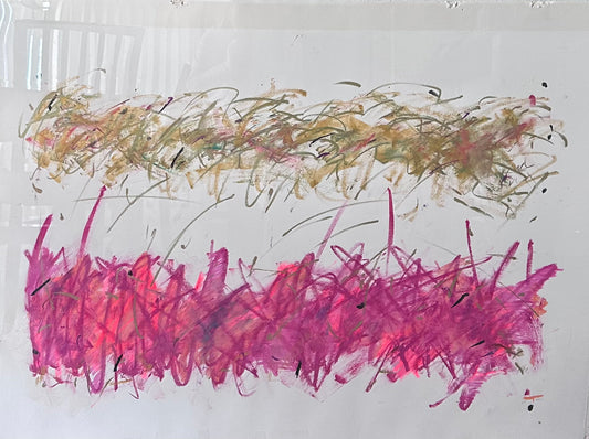 Souls Dance - Karen Bender Peltier - Pastel Oil Stick on 100% Cotton Rag Paper