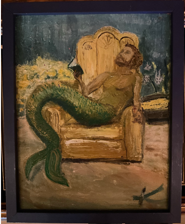 MerReader - Kasiah Sword - Oil on canvas framed