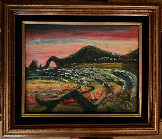 MerSmoke - Kasiah Sword - Oil on canvas framed