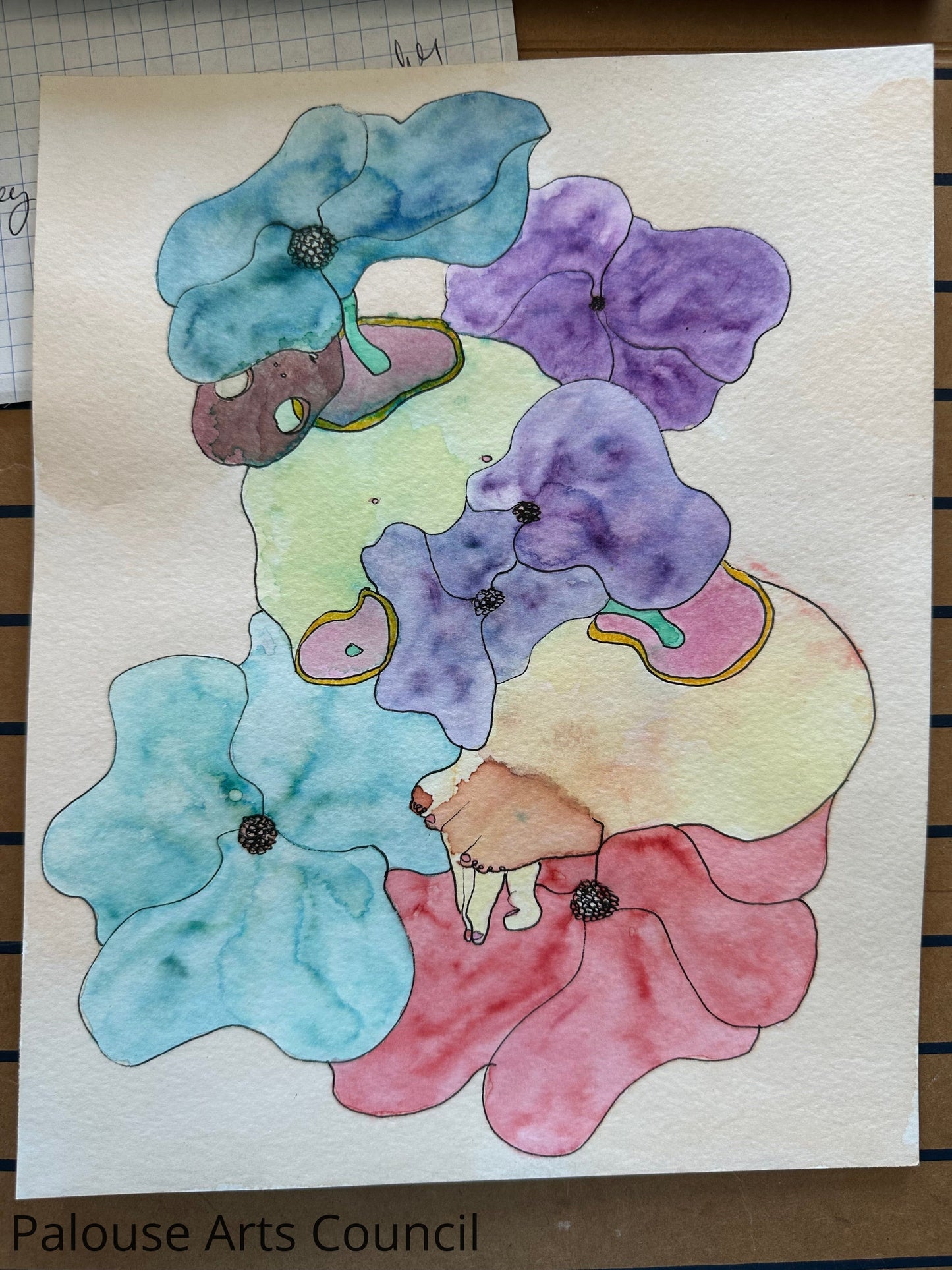 Thanks for Stopping by - Austin Wetzel - Watercolor, Pen & Ink, Marker